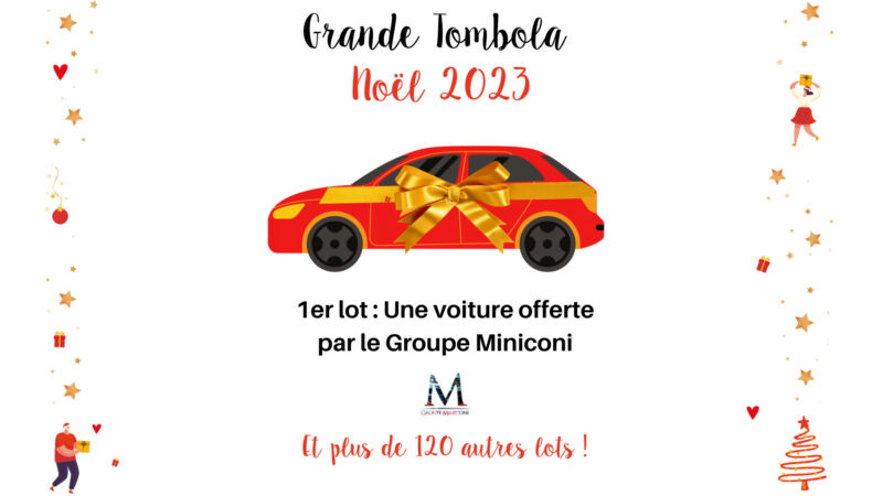 tombola noël inseme 2023 don corse enfant malade voiture Marseille association